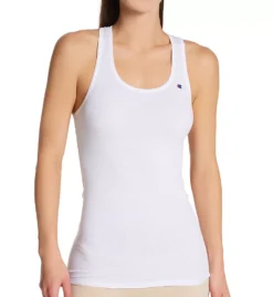 Champion Women's Cotton Stretch Racerback Tank - Double Dry Ribbed Scoop Neck Camisole