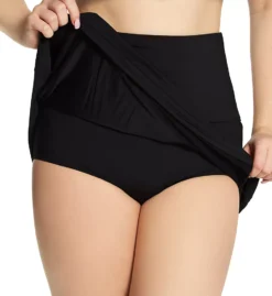 Coco Reef Black Soar Ultra High-Waist Skort – Slimming Tummy Control A-Line Swim Bottom -Her Room US coco reef coco01 u95396 cs1