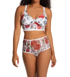 Cosabella Sardegna Printed Curvy Plunge Longline Bra -Her Room US cosabella cos001 sar1162 cs1