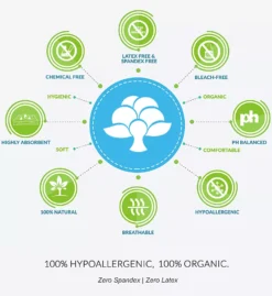 Cottonique Latex-Free Organic Cotton Camisole – Hypoallergenic Scoop Neck Fitted Undershirt -Her Room US cottonique cot01 w12217 cs2