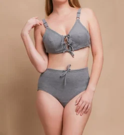 Latex Free Organic Cotton Drawstring Bra -Her Room US cottonique cot01 w12218 cs4