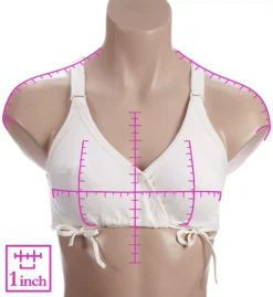 Latex Free Organic Cotton Side-Tie Bra -Her Room US cottonique cot01 w12225 ns7