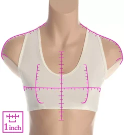 Latex Free Organic Cotton Bra Liner -Her Room US cottonique cot01 w12226 ns7