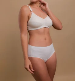 Latex Free Organic Cotton Waist Brief - 2 Pack -Her Room US cottonique cot01 w22200c cs2
