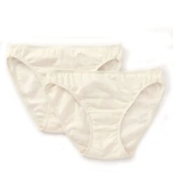 Latex Free Organic Cotton Brief Panty - 2 Pack -Her Room US cottonique cot01 w22205c cs3