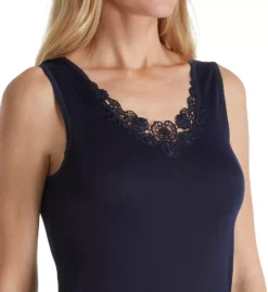 Cuddl Duds SofTech Venice Lace Trim Tank – Elegant Floral Lace V-Neck Thermal Base Layer -Her Room US cuddl duds cudd01 8212042 cs1