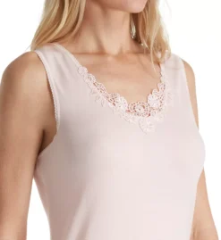 Cuddl Duds SofTech Venice Lace Trim Tank – Elegant Floral Lace V-Neck Thermal Base Layer -Her Room US cuddl duds cudd01 8212042 cs2