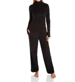Cuddl Duds Fleecewear with Stretch Relaxed Fit Lounge Pant – High Waisted Straight Leg Pajamas -Her Room US cuddl duds cudd01 8722239 cs1