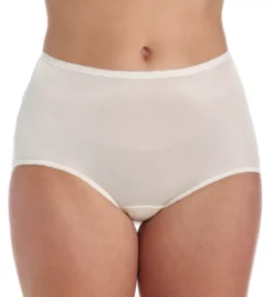 Lorraine Nylon Full Brief Panty With Picot Trim -Her Room US cuddl duds cudd01 lr103 fs