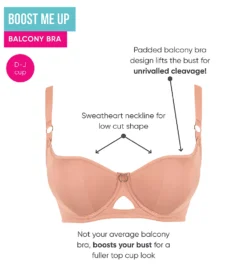 Curvy Kate Boost Me Up Padded Balcony Bra -Her Room US curvy kate cuka01 ck2716 cs1