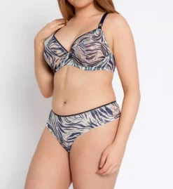 Curvy Kate Lifestyle Sheer Plunge Multi Part Cup Bra -Her Room US curvy kate cuka01 ck5711 cs4