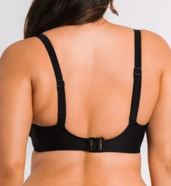 Curvy Kate Black First Class Contrast Mesh Series – Multiway Underwire Balcony Bikini Top -Her Room US curvy kate cuka01 cs20306 bs