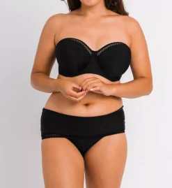 Curvy Kate First Class Black Recycled Sweetheart Bandeau Bikini Top - Convertible Underwire Swim -Her Room US curvy kate cuka01 cs20307 cs2