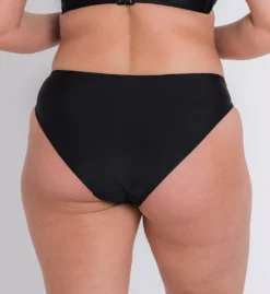 Curvy Kate Wrapsody Classic Black Mid-Rise Bikini Brief – Twisted Tulle Detail Swim Bottom -Her Room US curvy kate cuka01 cs5500 bs