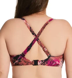 Curvy Kate Pool Party Neon Animal Print Wireless Triangle Bikini Top - Bra-Sized Swimwear -Her Room US curvy kate cuka01 cs8308 cs5