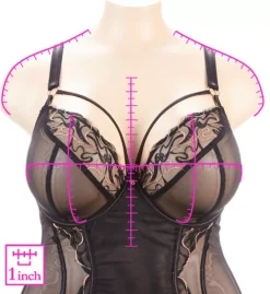 Curvy Kate Scantilly Fascinate Plunge Basque Bra -Her Room US curvy kate cuka01 st1770 ns7