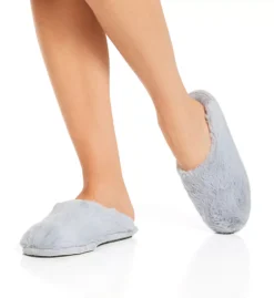 Dearfoams Bailey Furry Scuff – Plush Faux Fur Memory Foam Indoor/Outdoor Slipper