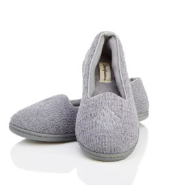 Dearfoams Rebecca Chenille Closed Back Slipper – Dusty Pink Textured Knit Memory Foam House Shoe -Her Room US dearfoams drfs01 51005 cs1