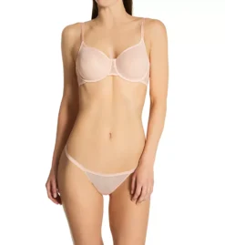 DKNY Monogram Mesh Unlined Demi Bra -Her Room US dkny dkny01 dk4039 cs1