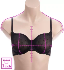 DKNY Monogram Mesh Unlined Demi Bra -Her Room US dkny dkny01 dk4039 ns7