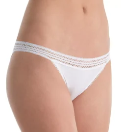 DKNY Classic Cotton Lace Trim Bikini Panty