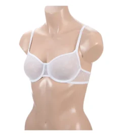 DKNY Monogram Mesh Unlined Demi Bra -Her Room US dkny01 dk4039 01