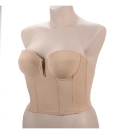 Valerie V Wire Low Back Power Mesh Bustier Bra -Her Room US dom001 6390 01