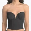 Valerie V Wire Low Back Power Mesh Bustier Bra -Her Room US dominique dom001 6390 gs