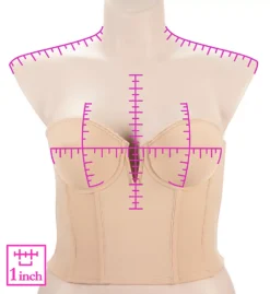 Valerie V Wire Low Back Power Mesh Bustier Bra -Her Room US dominique dom001 6390 ns7