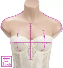 Colette Lace Corset Bridal Longline Bra -Her Room US dominique dom001 8949 ns7