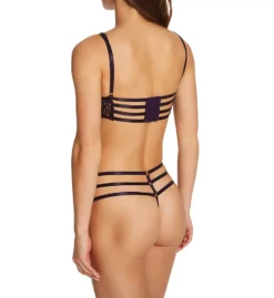 Dreamgirl Venice Embroidered Lace Underwire Bra and G-String Set – Black Strappy Back Lingerie -Her Room US dreamgirl dg001 12173 bs