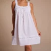 100% Cotton Short Nightgown -Her Room US eileen west eilw01 5320079 gs