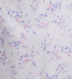 Eileen West Ditsy Floral Cotton Jersey Cap Sleeve Long Nightgown – Square Neck 48" Gown -Her Room US eileen west eilw01 e00058 cs2