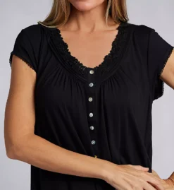 Tencel Modal Jersey 36 New Cap Sleeve Nightshirt -Her Room US eileen west eilw01 e30056 cs1