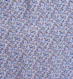 Eileen West Pink & Purple Ditsy Floral – Embroidered Eyelet Lace 100% Cotton Waltz Nightgown -Her Room US eileen west eilw01 e30065 cs2