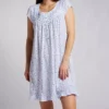 100% Cotton Jersey 38 Short Cap Sleeve Nightgown -Her Room US eileen west eilw01 e30073 gs