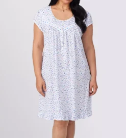 Plus Size 100% Cotton Jersey 38 Short Nightgown