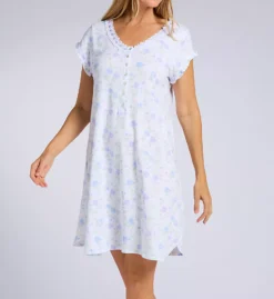 36 Cap Sleeve Cotton Jersey Nightshirt