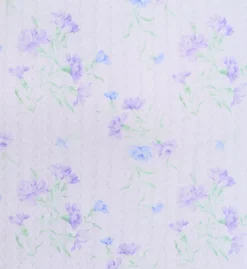 Eileen West Floral Print Pointelle Cotton Waltz Nightgown – Lace Trim Cap Sleeve Sleepwear -Her Room US eileen west eilw01 e60090 cs2