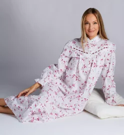 100% Cotton Woven Highneck 50 Nightgown