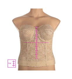 Lace Strapless Longline Underwire Bra -Her Room US elil01 6621 01