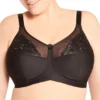 Embroidered Microfiber Wireless Soft-cup Bra -Her Room US elila elil01 1301 gs