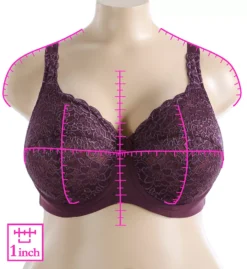 Full Coverage Stretch Lace Underwire Bra -Her Room US elila elil01 2311 ns7