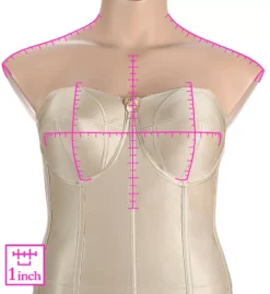 Long Strapless Longline Underwire Bra -Her Room US elila elil01 6421 ns7