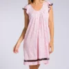Ellen Tracy Yours To Love Cap Sleeve V-Neck Chemise - Soft Knit Sleep Dress -Her Room US ellen tracy elen01 8015331 gs