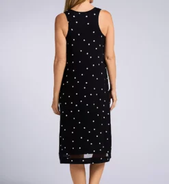 Ellen Tracy Sleeveless Midi Nightgown – Built-In Soft Bra Jersey Sleep Dress -Her Room US ellen tracy elen01 8222941 bs