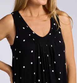 Ellen Tracy Sleeveless Midi Nightgown – Built-In Soft Bra Jersey Sleep Dress -Her Room US ellen tracy elen01 8222941 cs1