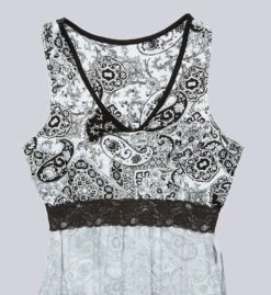 Ellen Tracy Sleeveless Midi Nightgown – Built-In Soft Bra Jersey Sleep Dress -Her Room US ellen tracy elen01 8222941 cs2