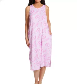 Ellen Tracy Lavender Tie Dye Sleeveless Racerback Midi Lounge Dress -Her Room US ellen tracy elen01 8223099 fs