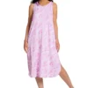 Ellen Tracy Lavender Tie Dye Sleeveless Racerback Midi Lounge Dress -Her Room US ellen tracy elen01 8223099 gs